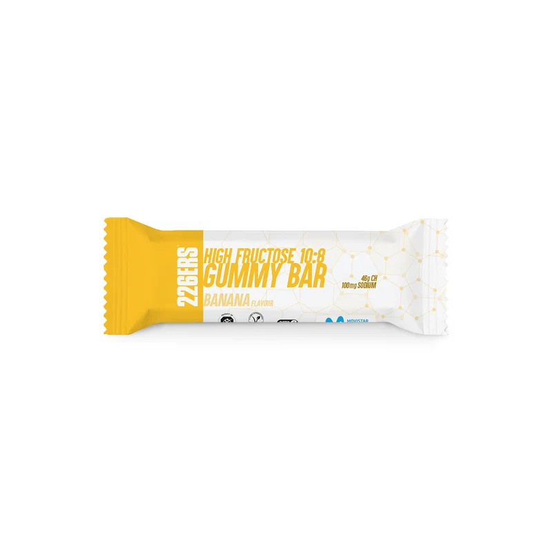 High Fructose Gummy Bar: Sabor Plátano · 226ERS · 60 gramos