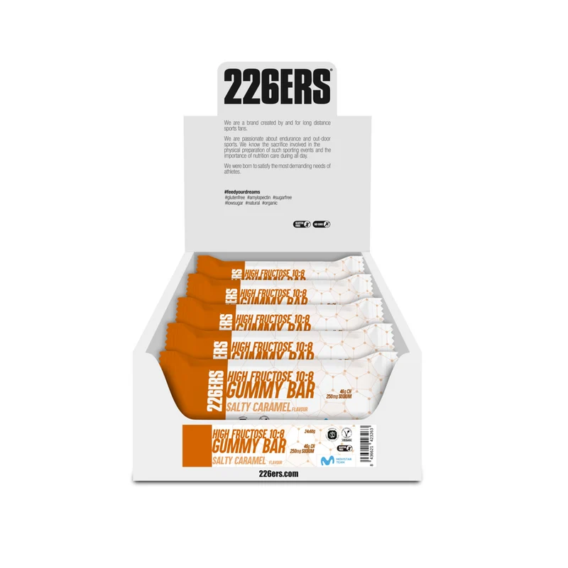 Pack High Fructose Gummy Bar Sabor Caramelo Salado · 226ERS · 24x60 gramos
